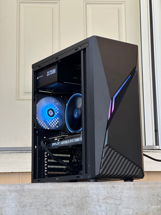 Gaming pc \ Rtx 5060 ti 8GB \ Ryzen 5 9600x \ 32GB 6000MHz \ 1TB ssd \ 750w Corsair \ windows 11 Pro